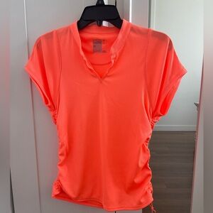Orange Drawstring golf/tennis/pickleball shirt
